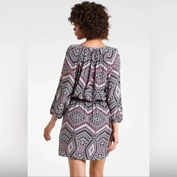 Seafolly Australia Women’s Indian Summer Split Neck Tassel Mini Dress Size S - Picture 5 of 9